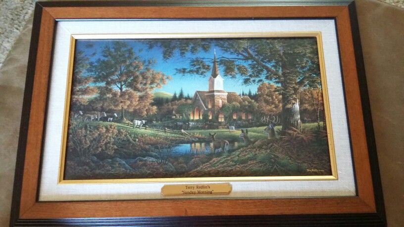 Terry Redlin "Sunday Morning" Framed Art