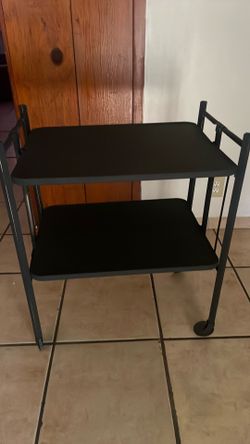 Rolling foldable table organizer