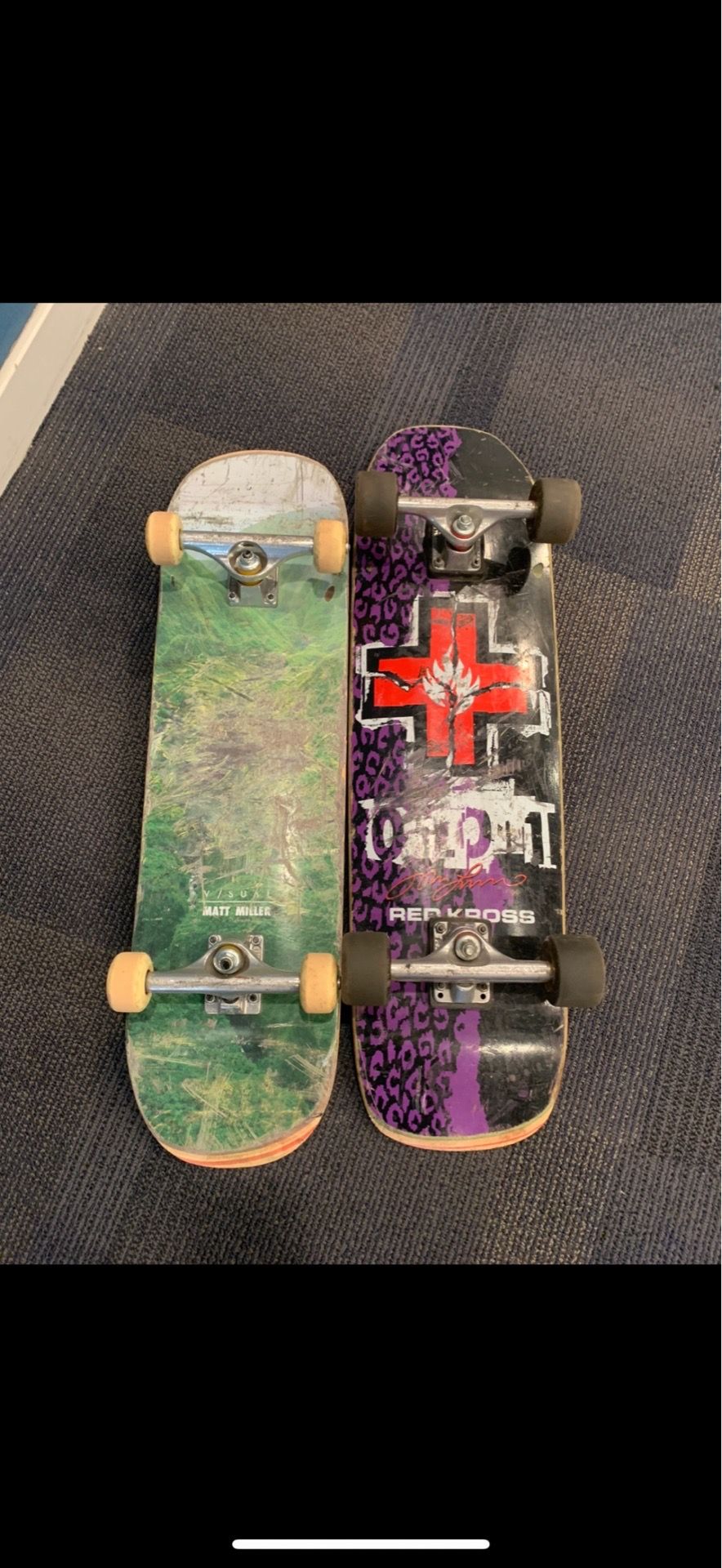 2 skateboards for sale