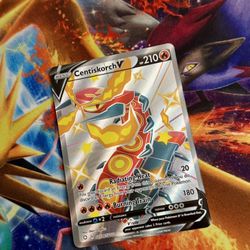 Pokemon Centiskorch V SV108/SV122 Shiny Holo Rare Shining Fates card