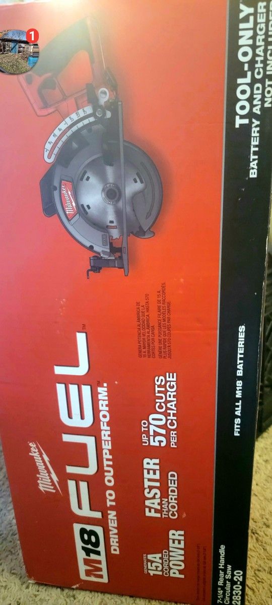 Milwaukee Worm Drive Rear Handle Circular Saw 