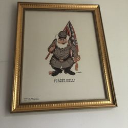 Civil War Cartoon-“Forget Hell”