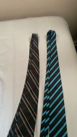 Two Men's Striped Neckties