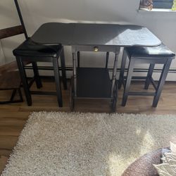 1918 Brown Antique Vintage Tea Table