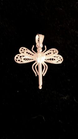 
Dragonfly Pendant in Sterling Silver 2.50 Grams