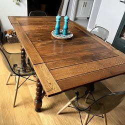 Antique Table with 4 Chairs!