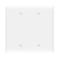 ENERLITES -  Blank Device Wall Plate, 2-Gang 4.88" x 4.92", Mid-Size, Unbreakable Polycarbonate Thermoplastic, UL Listed, 8802M-W, White, 2-Gang Mid S