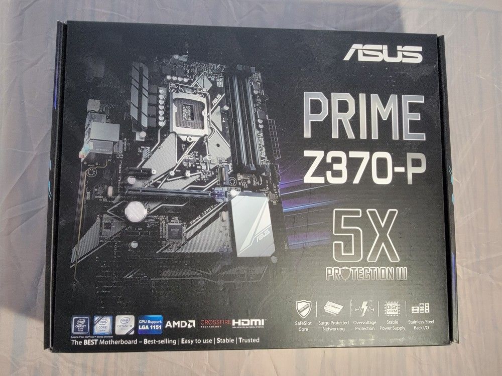 ASUS Prime Z370-P Intel Motherboard Complete In Box