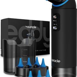 Auracle Ear Wax Removal - Eddy Ear Cleaner, Ear Cleaning Kit With 4 Water Pressure Modes, Safe and Effective Ear Wax Cleaner w/ 8 Irrigation Tips, Ele
