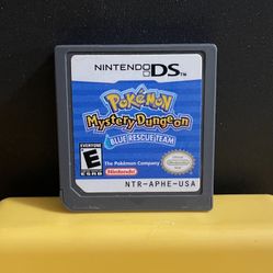 Pokemon Mystery Dungeon Blue Rescue Team for Nintendo DS video game console system or 3DS XL New 2DS Lite Pikachu