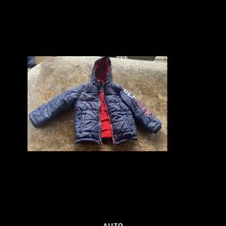 Boys Size S(7/8) Tommy Hilfiger Youth Fleece Lined Hooded Puffer Winter Jacket 