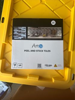 Art3d Peel & Stick Backsplash Tiles Marble 12x12 Lot of 2(20 Sheets) NEW Sealed