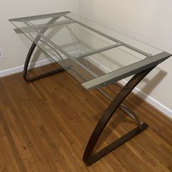 Glass-Top Desk