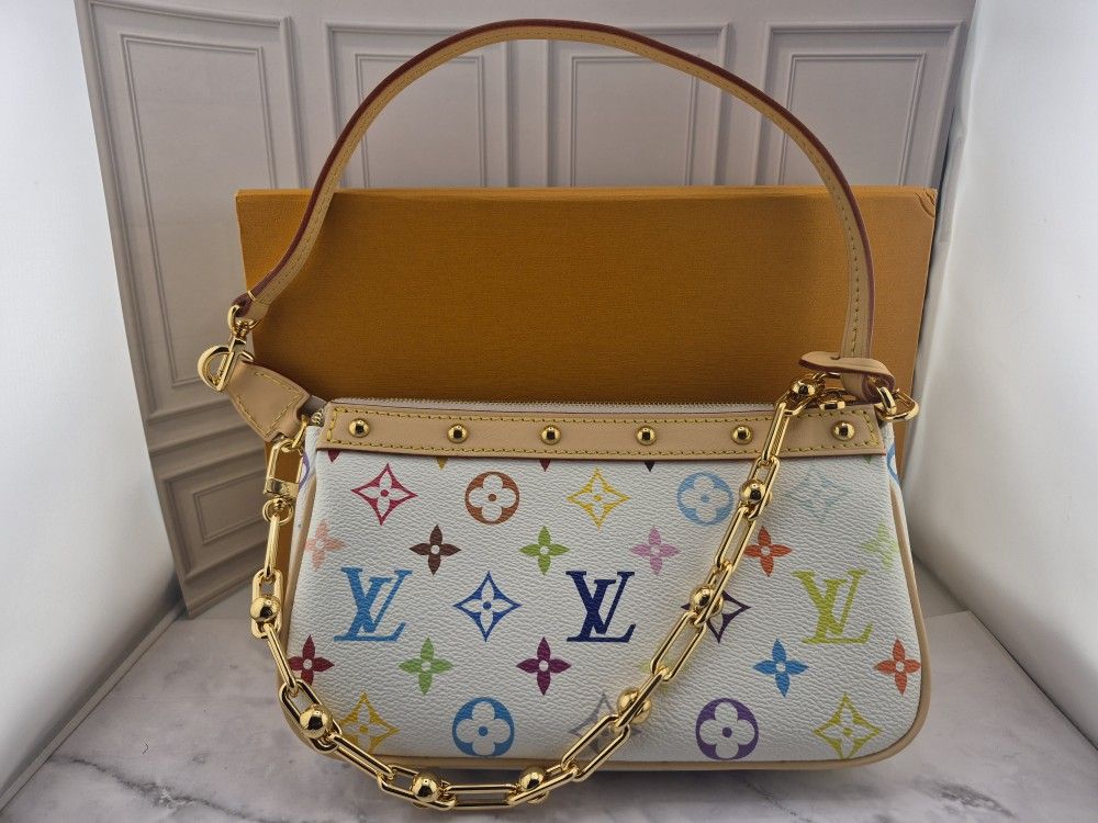 Louis Vuitton X Murakami - White Purse Hand Bag