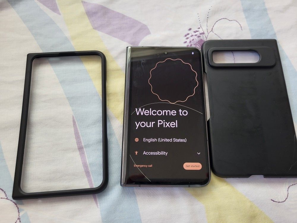 Unlocked Google Pixel Fold Android 5G Smartphone Foldable 256 GB Phone + Case