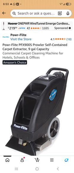 Powr-flite PFX900s carpet cleaner