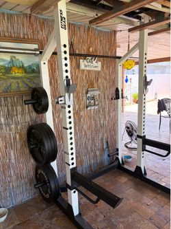 Home Gym Power Rack – Includes Weight Plate Storage