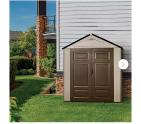 Big Maximum Junior, 3 ft. 5 in. x 7 ft. W x 8 ft. D Plastic Storage Shed, 147 sq. ft.