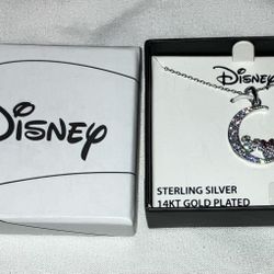 Disney 14kt Gold Plated & Sterling Silver Necklace
