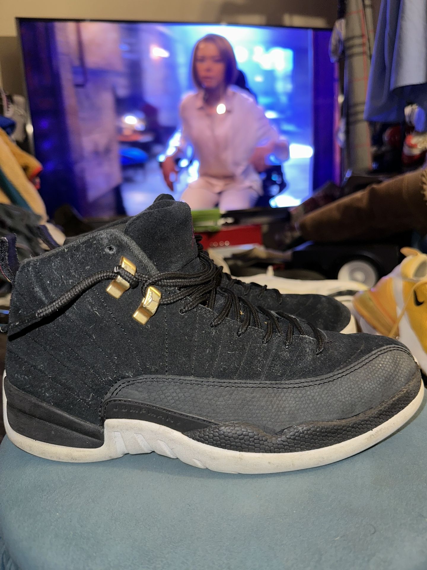 Nike Air Jordan 12 Reverse Taxi Size 8 Pre Owned 