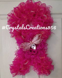Breast Cancer Awareness Wreath for Sale