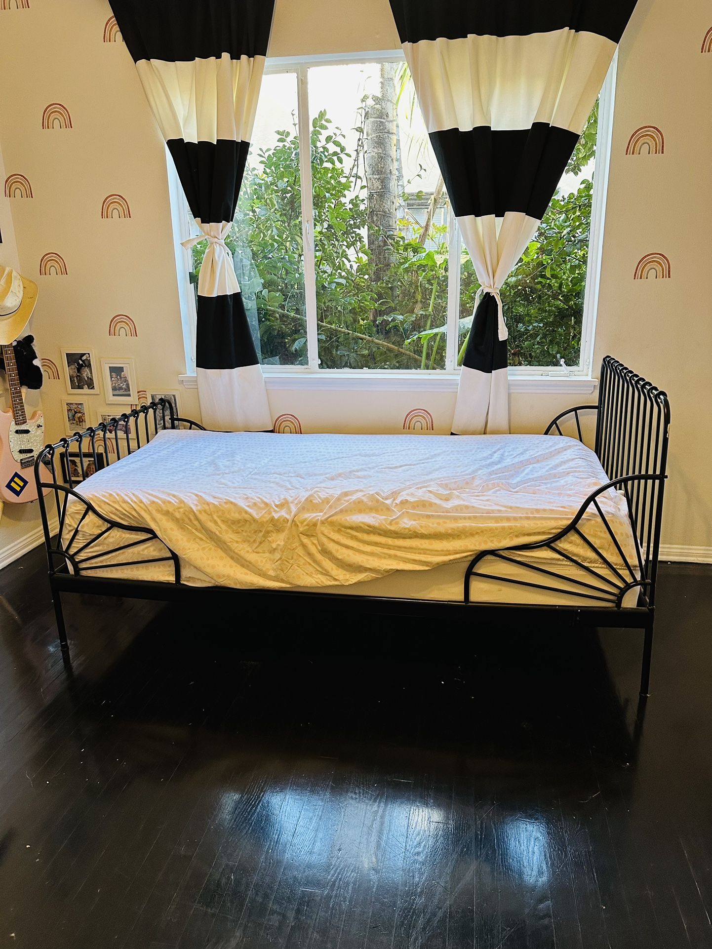 metal twin bed frame kids minnen ikea