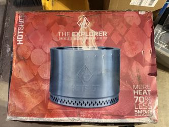 NEW - HotShot Portable Low Smoke 19.5 in. Round Wood-Burning Fire Pit with Carry Bag