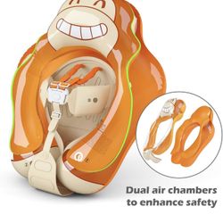 Baby Swimming Float Inflatable Baby Pool Float Ring Baby Float Pool Toys Floaties for Infants Toddlers Age of 3 Months - 6 Years Old (L)
