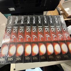 Blank VHS tapes