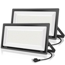 Pack 800W LED Flood Light 88500LM 5000K Daylight White IP66 Waterproof Outdoor Lighting