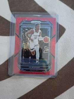Ja Morant Panini Prizm Red Grizzlies Basketball Card