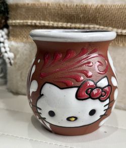 $7 Each 4 inch hand-painted Mexican clay mugs (jarritos de barro pintados a mano).