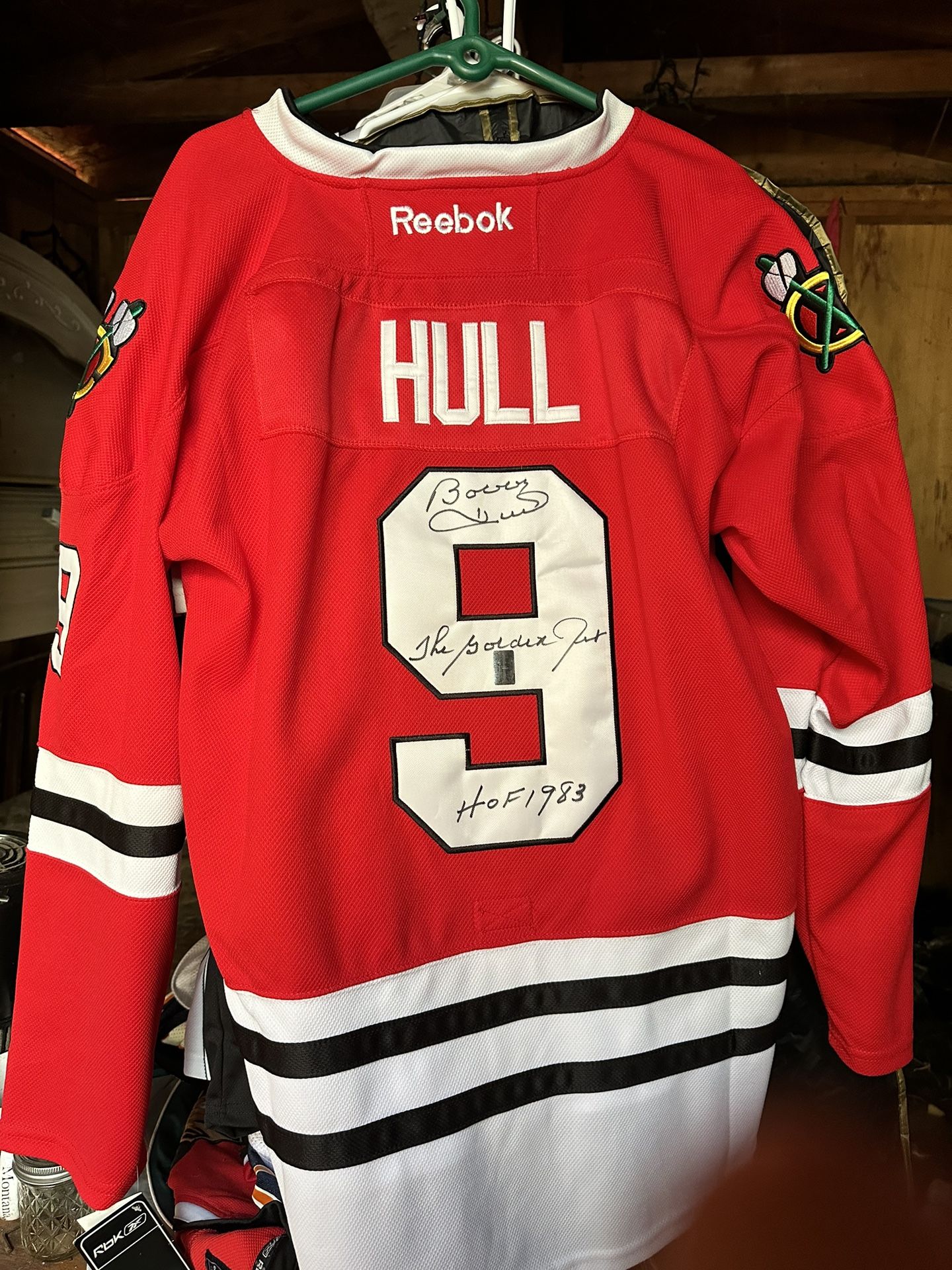 BOBBY HULL "Golden Jet" H. O. F. Authentic Autographed Jersey
