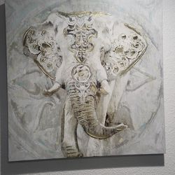 Gold Elephant Canvas Art