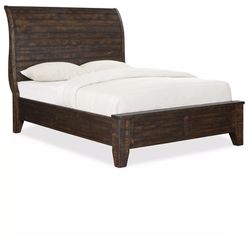 Wood King Size Bed Frame And Nightstand 