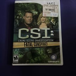 CSI: Crime Scene Investigation: Fatal Conspiracy For Nintendo Wii 