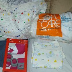 Baby Boy Set/ Diapers/Bag