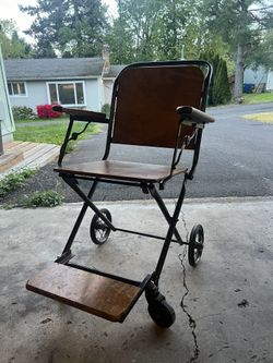 antique wheelchair late 1800s early 1900s gendron wheel company 