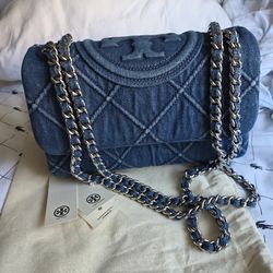 Denim tory burch fleming