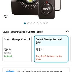Chamberlain MyQ Smart Garage Hub - Wi-Fi enabled Garage Hub with Smartphone Control, Model MYQ-G0301, Old Version, Black - New In Box - $40 , Was 60