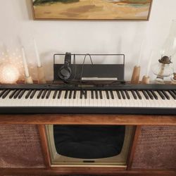 Casio Weighted Keyboard- Piano Keys, Headphones, Pedal, & Stand Accessories Included