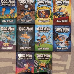 10 Dog Man Comic Books 