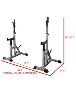 Independent Bench Press Stands 500lbs capacity