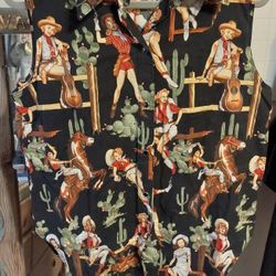 Cowgirl Sleeveless Button Up Top