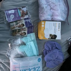 Breast Milk Storage Bags And Disposable Nursing Pads