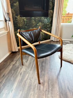 Article Lento 25” Leather Lounge Chair - Black (pair)