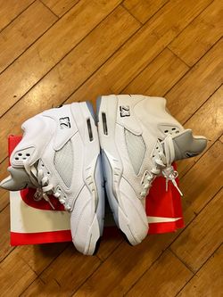 Air Jordan 5 White Sneakers