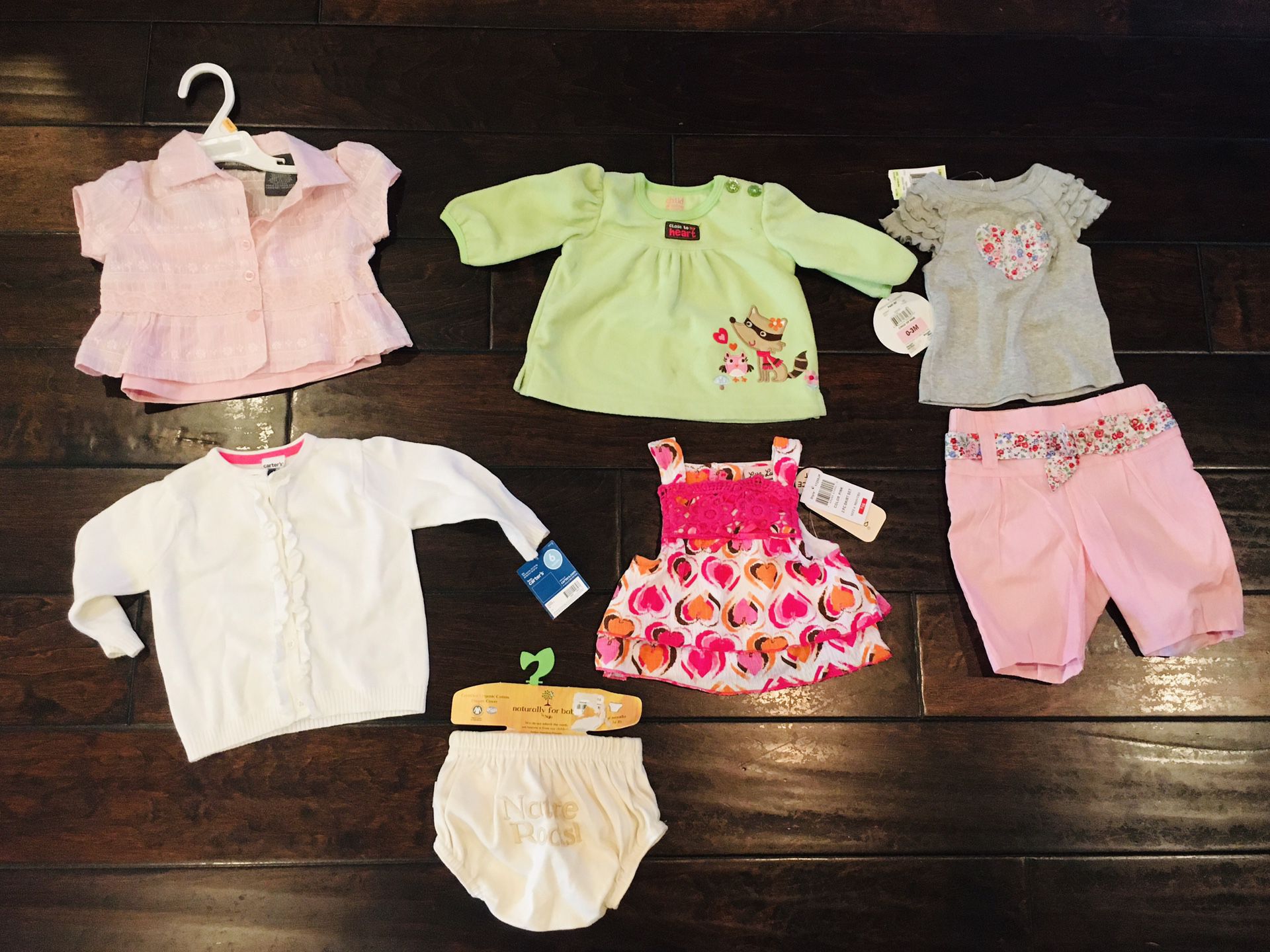 Baby girl clothes all new with tags size 0-12 months