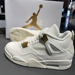Nike air Jordan 4 metallic gold