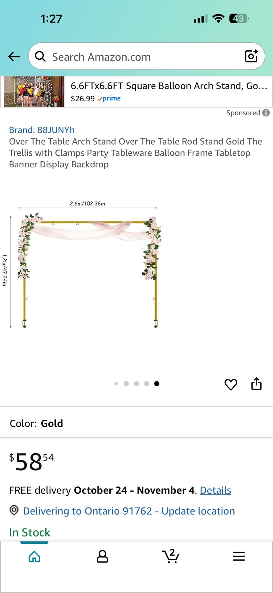  Arch Stand